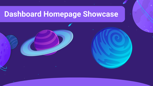 Dashboard Homepage Showcase