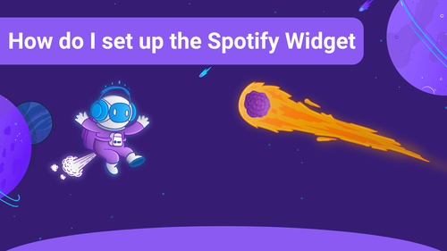How to set up the Spotify Widget